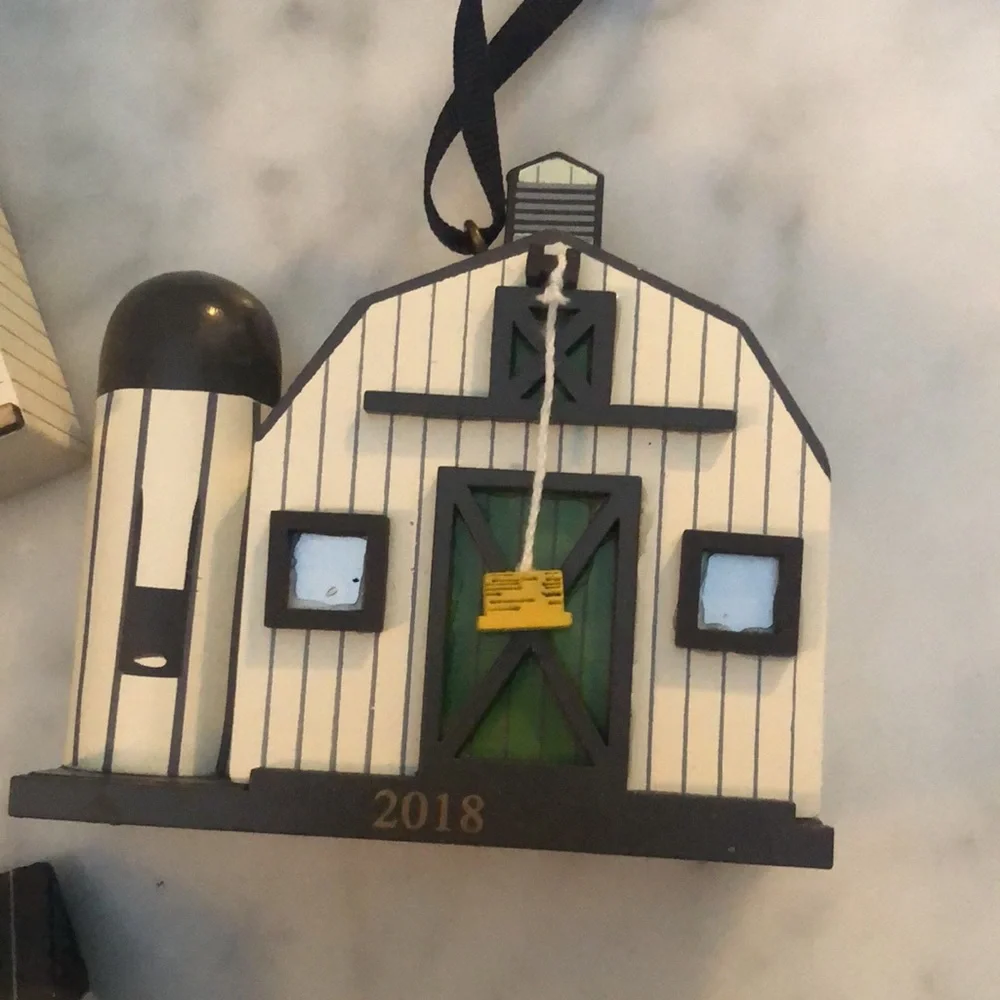 Hearth & Hand Magnolia l 3 House/Barn Ornaments 2018